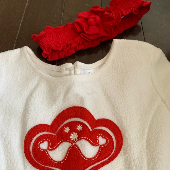 Hanna Andersson Girls Long Sleeve Dress with Headband 🌺 Size 120 (6-8 yrs) - Picture 2 of 13